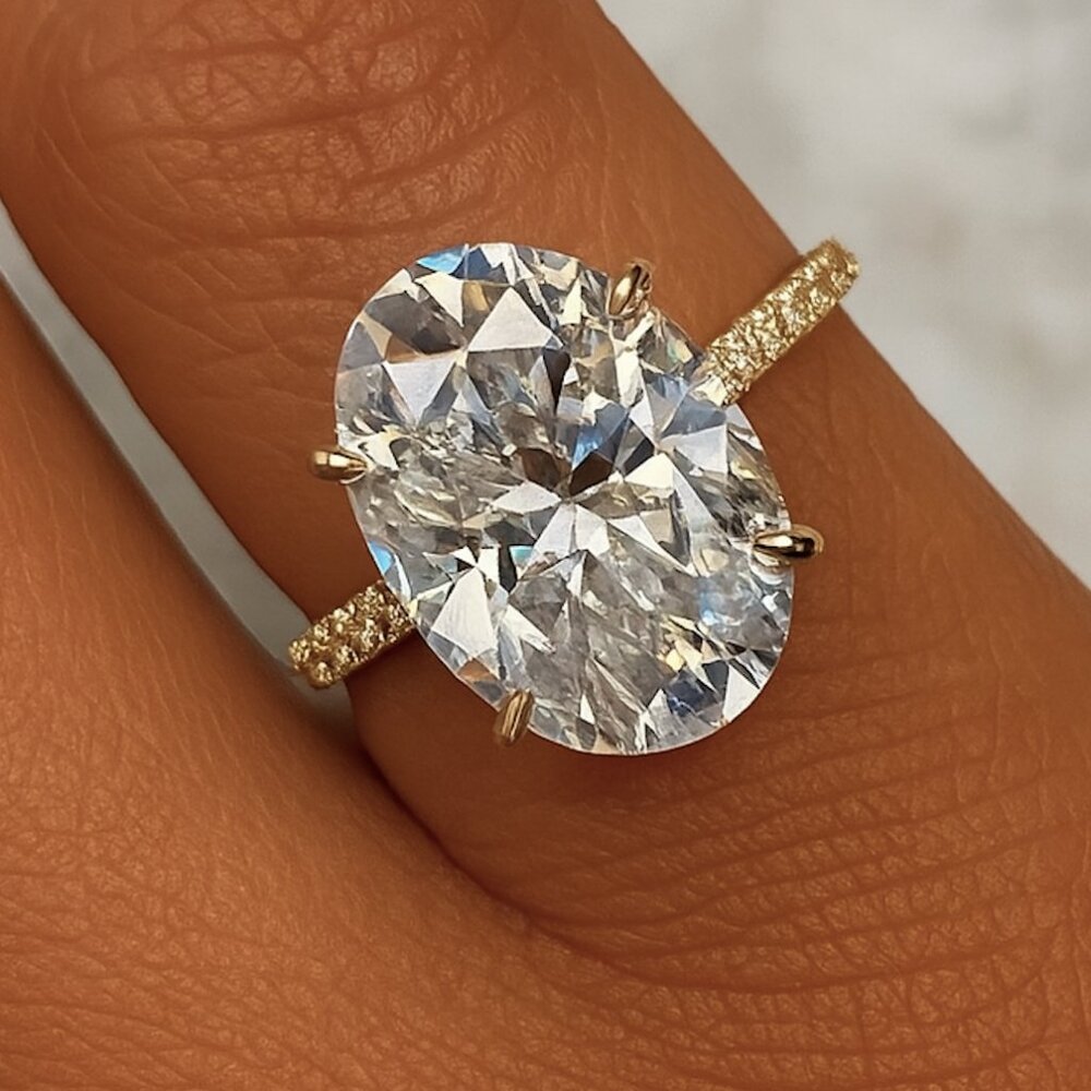 “Luna” 4.5 Carat Oval Travel Ring
